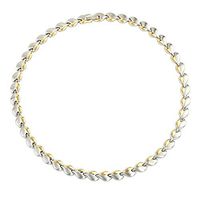 N+NITROLUBE Magnetic Therapy Stainless Steel Chain Necklace for Women,Healing Neck Arthritis Headaches Shoulder (Silver-Gold)