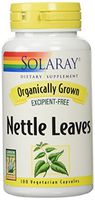 Solaray Organic Nettle Leaves Supplement, 450 mg, 100 Count