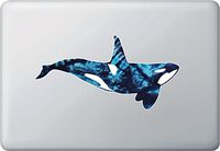 Yadda-Yadda Design Co. Blue Tie Dye ORCA - Killer Whale - Vinyl MacBook Laptop Trackpad Decal Sticker - Copyright 2016 YYDC (Size Choices) (Medium, 8.5" w x 4.5" h)