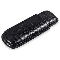 JUFU Cigar Box Cigar Box - Cigar Case Portable Carrying 2 3 Pack Cigar Box Moisturizing Leather Case Leather Set Cigarette Case 2 Pack @@ (Color : A)