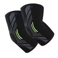 BAOBAO Elbow Brace Compression Support Sleeve with Adjustable Strap for Tennis Golf Tendonitis Arthritis Weightliftin Injury Recovery