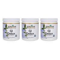 Swanson GI Detox Powder Colon Gastrointestinal Tract Fiber Digestive Weight Management Support Enzyme Herb Prebiotic Probiotic Formula Dietary Supplement 10.6 oz (300 g) Powder Pwdr (3 Pack)