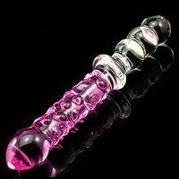 JDesto Women's Huge Smooth Ðîl`dɔ Crystal Stick with Double-Ended Glass Rod