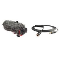 Rode 400820120 DeadCat GO Mikrofon Adapter + Røde VC1 VerlängerungsKabel für Videomic Bundle