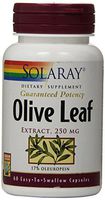 Solaray Olive Leaf Extract Supplement, 250 mg, 60 Count