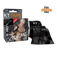 KT Tape Pro Extreme Therapeutic Elastic Kinesiology Sports Tape, 20 Pre Cut 10 inch Strips, 100% Synthetic Water Resistant Breathable, Pro & Olympic Choice, Kryptek Typhon Camo