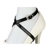 Women's High Heels Anti-Loose Shoelace Accessories,Detachable (Black)