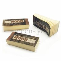 MOON Unbleached Filter Tips Hemp Rolling Paper Tips 50 Sheets per Booklet (3)