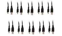 10 Pack USB 2.0 A Male To Mini-B Male 1 Feet Black, CNE465550