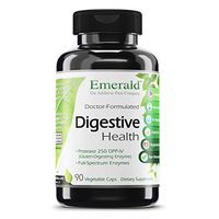 Digestive Health - Raw Whole-Food Based Formula with Probiotics and Enzymes - Supports Relief of Stomach Gas, Bloating, & Constipation - Emerald Laboratories - 90 Vegetable Capsules
