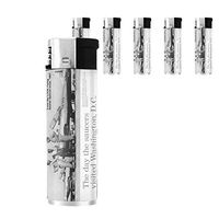 Refillable Electronic Lighter Set of 5 Pieces D-188 The Day The Saucers Visited Washington D.C.