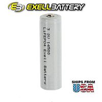 Exell LiFePO4 Size AA 14500 Rechargeable Solar Battery 3.2V 500mAh Garden Lights Solar Lamps Flashlights Replaces 30228, 30225 batteries FAST USA SHIP