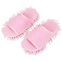 1 Pair Novelty Slippers Style Mops Cleaning Cloth Lazy Slippers House Cleaning Brush Microfiber Floor Ground Cleaning Tools