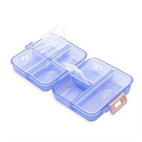 xdobo Weekly Medicine Storage 7 Day Tablet Pill Sorter Organizer Plastic Box Holder Container Medicine Storage, Travel Pack Pills Box（ Blue）