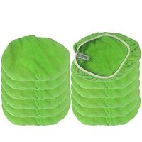 New starfiber Microfiber 8x15 inch Mop Cover Replacement Green Pack of 12.