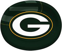 Creative Converting Officially Licensed NFL Oval Paper Platters, 8-Count, Green Bay Packers