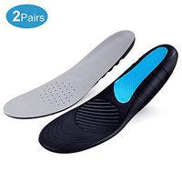 Insoles, ESEOE 2 Pairs Insoles for Men and Women with Technology to Distribute Weight and Reduce Shock, Plantar Fasciitis Insoles for Sneaker Boots Board Shoes and Casual Shoes (2-5)