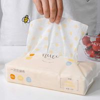 Disposable Dish Cloth Lazy Rag Dry Wet Decontamination Kitchen Paper Towel Cleaning Absorbent Oil 60 Piece(Blue)