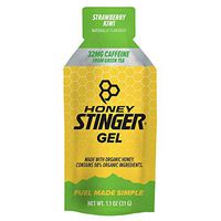Honey Stinger Classic Energy Gel, Strawberry Kiwi, Caffeinated, Sports Nutrition, 1.1 Ounce (Pack of 24)