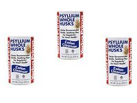 Yerba Prima Psyllium Whole Husks Colon Cleanser, 12 Ounce (Pack of 3)