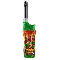 Windproof Flame Utility Torch Lighter Fashion Designs - Skull Smoking