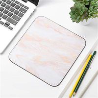 Office Desk Mat Marble Pattern Desk Organizer School Supplies Mouse Desk Tools (Color : Beige)