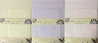 Natural Washi 3 Color Letter Set 18 Writing Paper + 9 Envelopes Stationary Japan (Type-B)