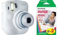 Fuji Instax Mini 25 Instant Camera + 40 Prints - 2 Twin Packs of film