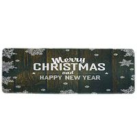 iMakcc Christmas Decoration, Bath Mat Bathroom Rugs,Extra Soft, Absorbent, Skid Proof Mat, Perfect for Tub, Shower & Doormat (Black)