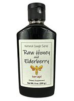 Terapi Natural Cough Syrup, Pleasant Elderberry Flavor, 9 Oz - Honey and Elderberry Blend for Immune Support
