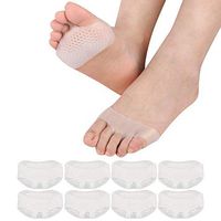 8 Pieces/4pairs,Gel Metatarsal Pads,Breathable Soft Ball of Foot Cushion,Metatarsal Fracture Pain Relief,Prevent Callus and Blisters for Men and Women