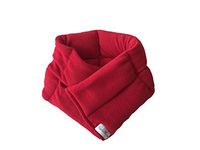 Hot Therapy Neck & Shoulder Wrap- Unscented- Flaxseed - Microwavable - Moist Heat- XL -Heavy Density (Red)