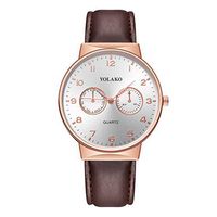 Men's Watches,Fxbar Classic Men Business Wristwatch Quartz Leather Band Analog Wrist Watch Best Gifts for Busband (A)