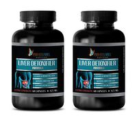 Liver Detox Milk Thistle - Liver DETOXIFIER Formula - Extra Strength - Milk Thistle Bulk Supplements - 2 Bottles 120 Capsules