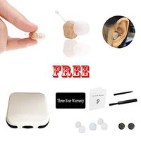 DmGoy Small Sound Amplifie Hearing aid, Back-Ear Sound Enhancer，Noise Reduction, Feedback Cancellation Enhances Speech, Fit Both Right and Left Ear（Three-Year Warranty）