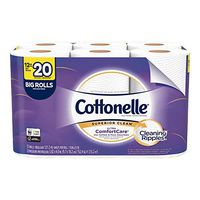 Cottonelle Ultra ComfortCare Toilet Paper, Soft Bath Tissue, 12 Count of 121 Sheets Per Roll