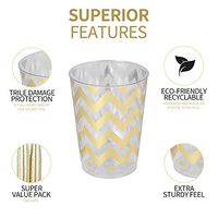 100 Gold Disposable Plastic Cups 10 Oz Party Accessory Weddings Glasses Cocktail Tumblers Plastic Wine Cups