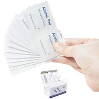 Disposable Wet Wipes, 100 Disinfected Wipes Travel Pack 70 Alcohol Wipes Individually Wrapped Cleaning Wipes Alcohol Pads for Hands, Electronics, Glasses Lens, Screen Wipes