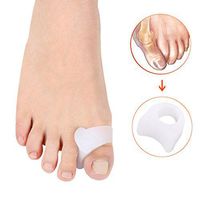 Toe Straightener,AutumnFall Hallux Aligner Orthosis Seperator Separation Toe Design Comb Toe,Style 2 (S, White)