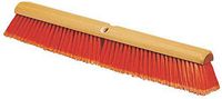 Carlisle 4501324 Flo-Pac Flagged Fine Floor Sweep, Polypropylene Bristles, 18" Block Size, 3" Bristle Trim, Orange (Pack of 12)