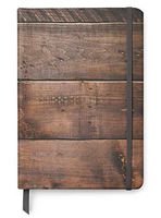 Wood Themed Designs UV Printed on PU Leather A5 Journal Notebook w/Lined Pages