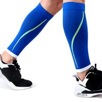 Sport Compression Calf Sleeves, Calf Support Leg Compression Socks for Varicose Veins, Runners, Shin Splint, Hiking, Cycling, Athletic Outdoors Sports, Increase Blood Circulation, Calf Pain Relief