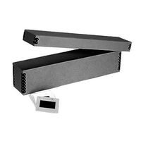 Archival Methods Slide File Box 11-3/8x2 x 2-3/8", 3 Pack, Black