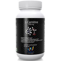 L CARNITINE Powder Tartrate Supplements 500 mg for Weight Loss Management - Non GMO Diet Pills with Amino Acid - 60 Capsules