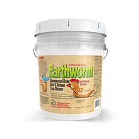 Earthworm Commercial Drain Line and Grease Trap Cleaner - Clog Remover - Drain Opener/Deodorizer - Natural Enzymes, Environmentally Responsible, Citrus & Sage Fragrance- 5-Gallons Each