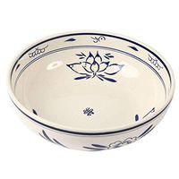 AXZHYX Bowl Bowl Hotel Tableware Blue and White Porcelain Large Soup Bowl Noodle Bowl Ceramic Household Fruit Salad Bowl Party Tableware Hotel Tableware Home Noodles Boiled Fish Soup Bowl