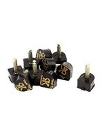 uxcell Woman Shoes Repair High Heel Tips Lift Stiletto 11mmx10mm 10pcs Black