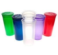 Box of 50, Philips Multi Color Translucent, 13 Dram, Pharmaceutical Pop Top, Medical Herb Pill Medicine Vial, Container