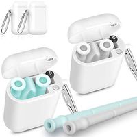 Reusable Collapsible Silicone Drinking Straws Set - Eco Friendly Foldable Straws,2 Carrying Case and 2 Cleaning Brush,Kids Friendly, BPA Free,Portable, for Travel, Household, Outdoor. (Teal+Gray)