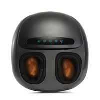 Ollieroo Shiatsu Foot Massager Machine with Heat Deep Kneading Electric Foot Massage Rolling Air Compression Feet Pain Relief Home Office Spa